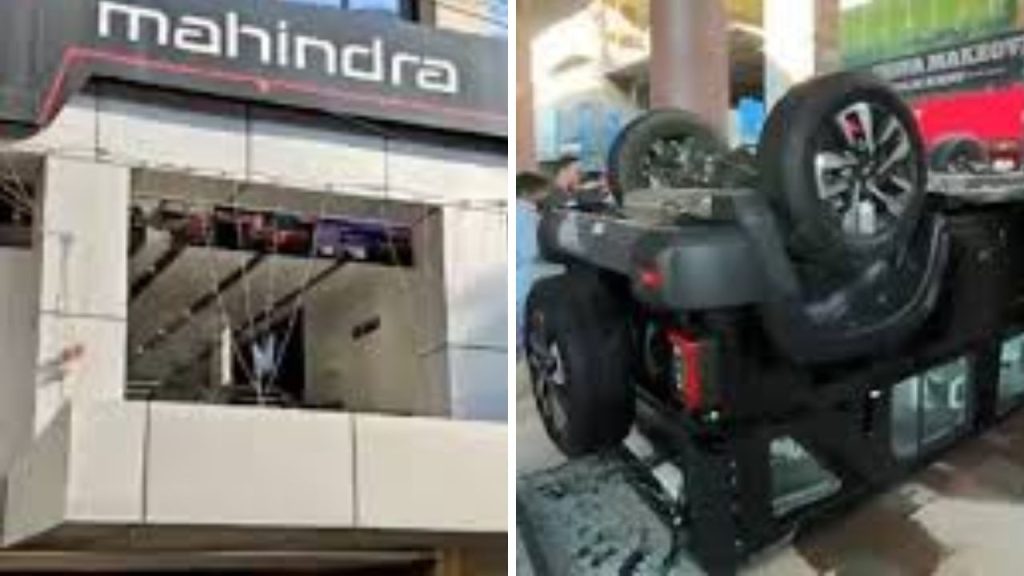 दिल्ली के निर्माण विहार में नई थार की डिलीवरी के दौरान मानी पवार नाम की...