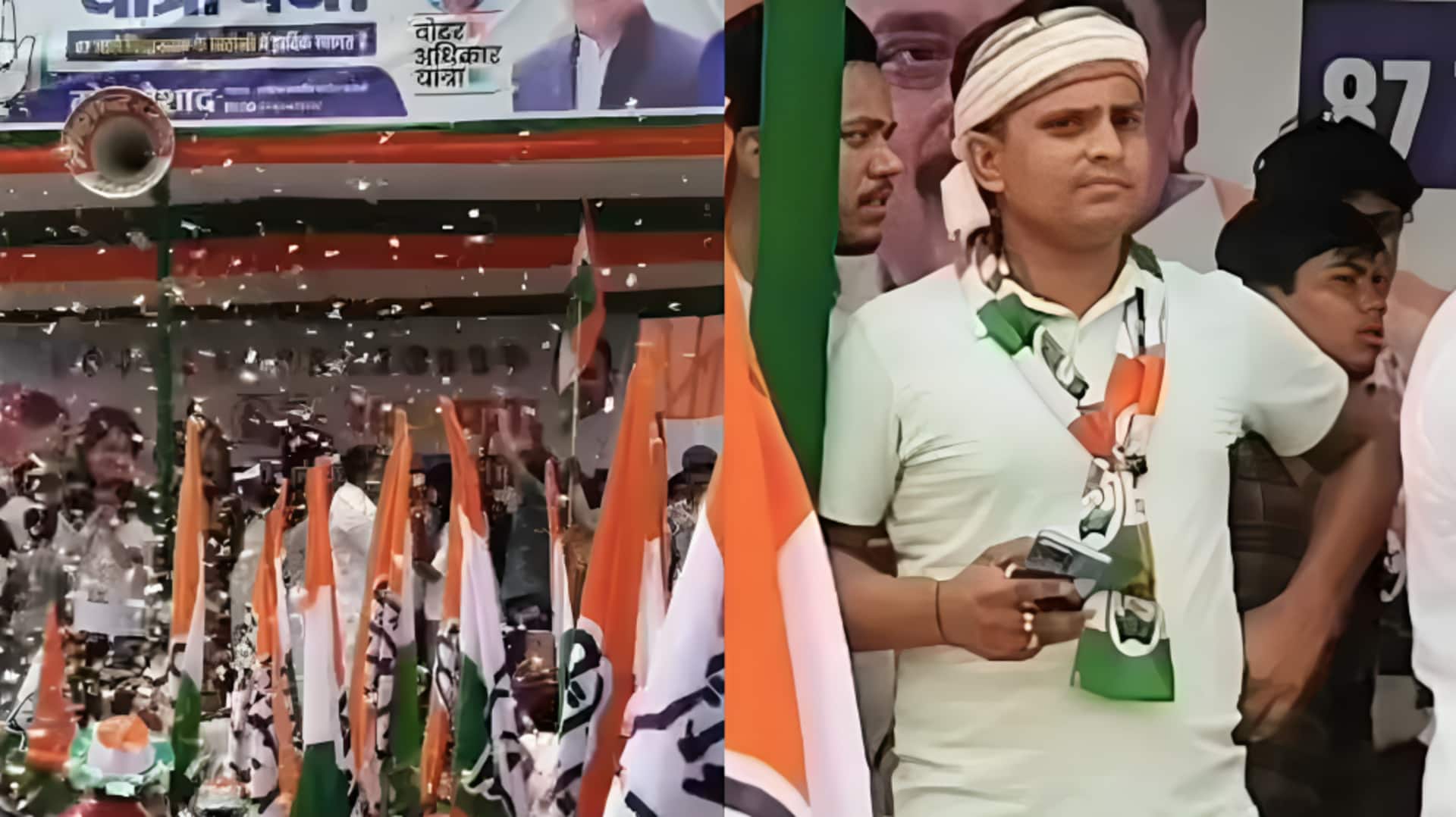 બિહારમાં વડા પ્રધાન મોદીનો દુરુપયોગ કરનાર દરભંગાએ ભાજપ-કોંગ્રેસ કામદારો વચ્ચે ધરપકડ કરી હતી બિહારમાં વડા પ્રધાન મોદીનો દુરુપયોગ કરનાર દરભંગાએ ભાજપ-કોંગ્રેસ કામદારો વચ્ચે ધરપકડ કરી હતી