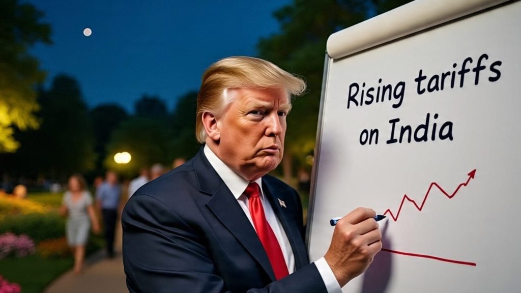 डोनाल्ड ट्रंप पहले ही भारत पर 25+25 फीसदी यानी कुल 50 फीसदी टैरिफ लगा चुके हैं।...