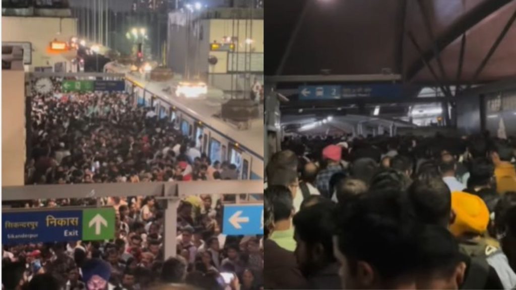 ગુરુગ્રામના સિકંદરપુર રેપિડ મેટ્રો સ્ટેશનનું દ્રશ્ય એટલું ડરામણી હતું કે … गुरुग्राम के सिकंदरपुर रेपिड मेट्रो स्टेशन का दृश्य इतना डरावना था कि...