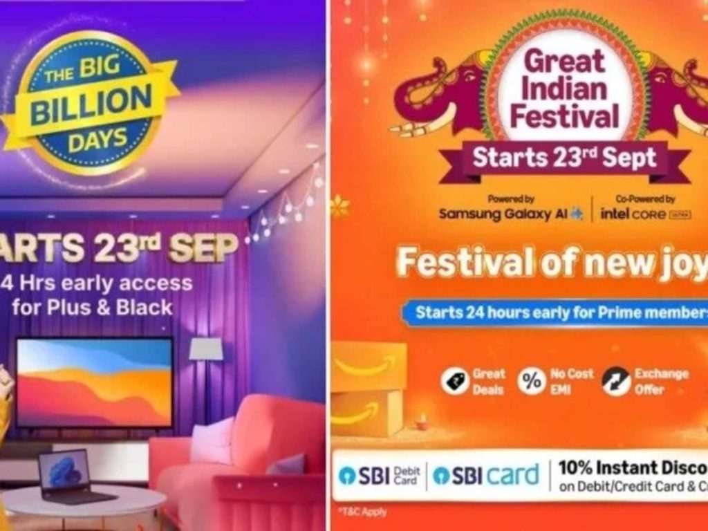 बज गया डंका! इस तारीख से शुरू होगी Amazon Great Indian Festival और Flipkart Big Billion Days सेल, भारी डिस्काउंट पर...