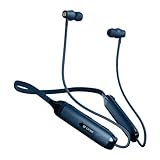 યુનિક્સ સ્પેન્સર વાયરલેસ નેકબેન્ડ ફાસ્ટચાર્જ, 48 કલાક પ્લેટાઇમ, માઇક બ્લૂટૂથ વી 5.2 એર્ગોનોમિક્સ અને (વાદળી) સાથે ઇયરફોન