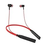 યુનિક્સ વિવિડ એમએક્સ 6 બ્લૂટૂથ નેકબેન્ડ | 30 એચ બેટરી બેકઅપ | એચડી સ્ટીરિયો સાઉન્ડ | ચુંબકીય ઇયરબડ્સ | ઇન-લાઇન નિયંત્રણો | પરસેવો પ્રતિરોધક | મ્યુઝિક અને ક calls લ્સ માટે માઇક સાથે વાયરલેસ ઇયરફોન (લાલ)