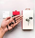 મૂળ ટાઇપ-સી વાયર ઇયરફોન વનપ્લસ સ્માર્ટફોન અને અન્ય તમામ સ્માર્ટફોન સાથે ટાઇપ સી પોર્ટ સ્ટીરિયો સાઉન્ડ સાથે માઇક (બ્લેક) સાથે સુસંગત છે