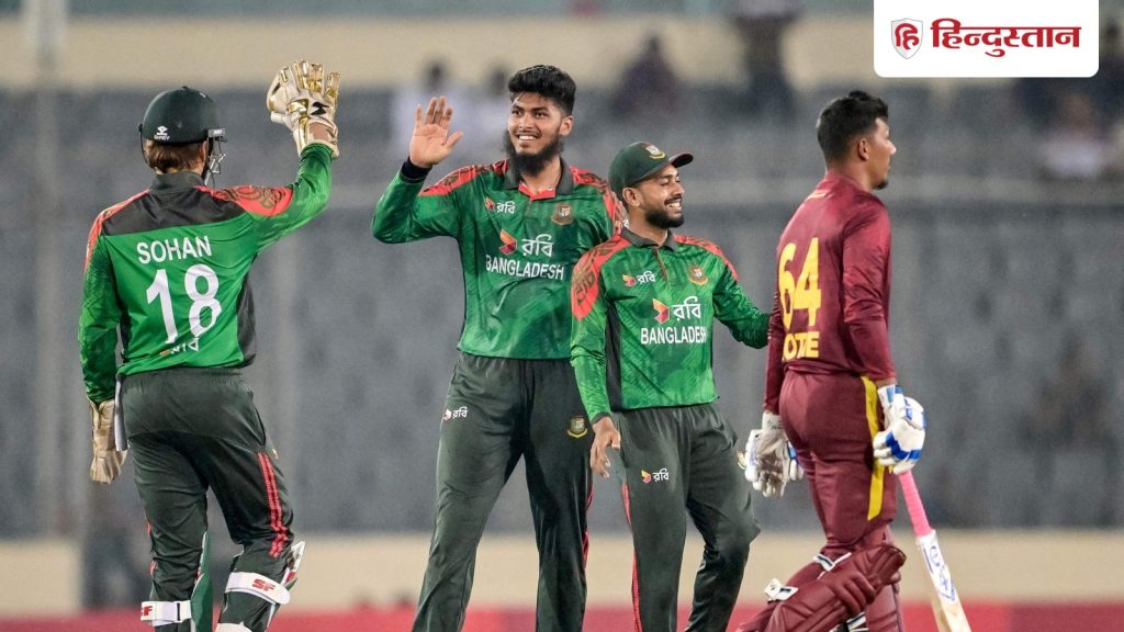 वेस्टइंडीज को स्पिन के जाल में फंसाकर बांग्लादेश ने वनडे सीरीज जीती, स्पिनरों का रहा...