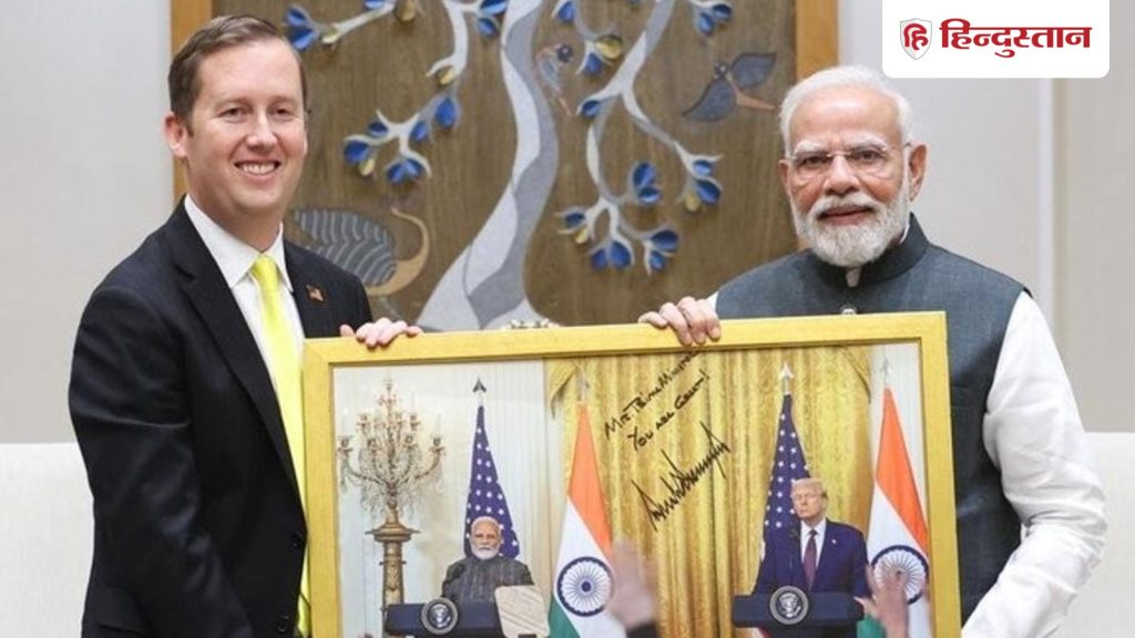 अमेरिकी राष्ट्रपति डोनाल्ड ट्रंप, भारतीय प्रधानमंत्री नरेंद्र मोदी को...