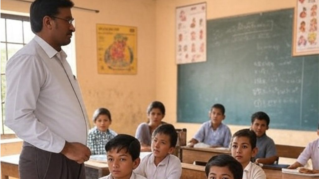 छात्रों द्वारा स्कूल में पढ़ाई की जगह मजदूरी करने का वीडियो सोशल मीडिया पर...