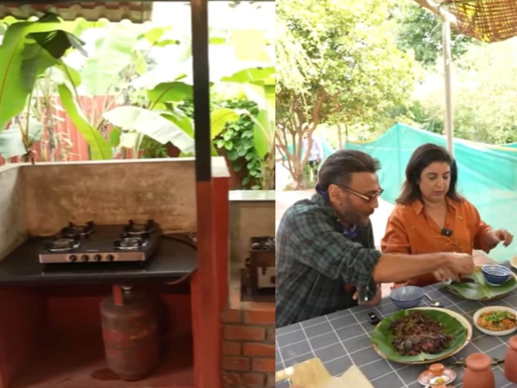 मिट्टी के बर्तन,लकड़ी की छत&hellip;ऐसी है जैकी श्रॉफ के फार्म की किचन, धर्मेंद्र की तस्वीर से सजाया...
