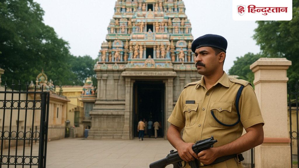 &lsquo;अल्लाह हू अकबर&rsquo; चिल्लाते हुए मंदिर में घुस गया युवक, मूर्तियों पर जूते से हमले की कोशिश;...