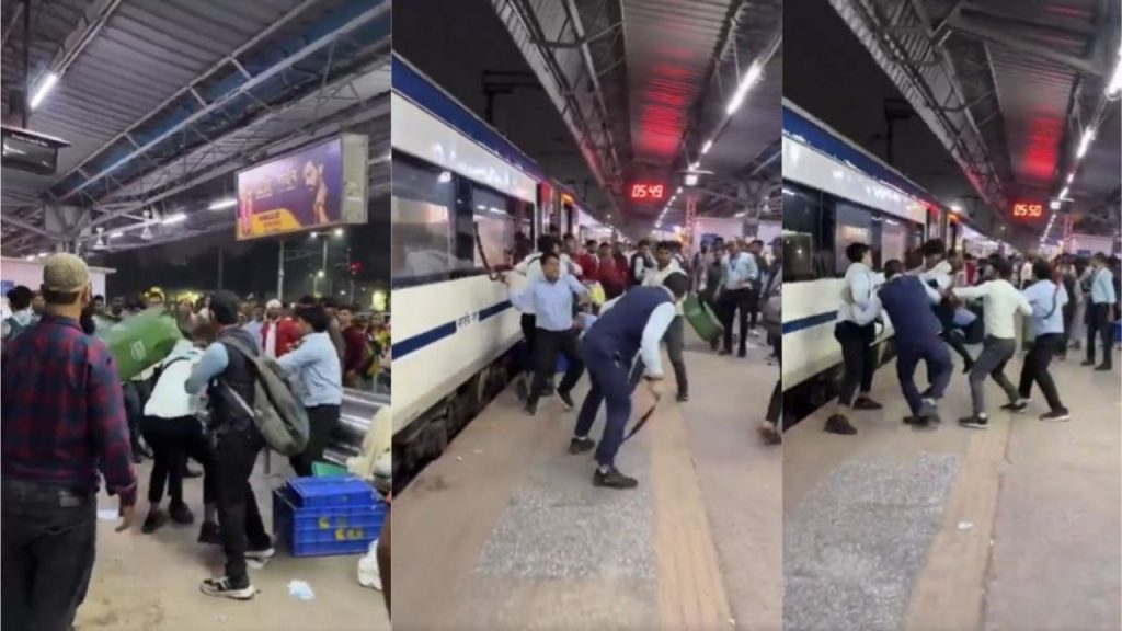 Violent Scuffle Between Vande Bharat Train Staff: यह वीडियो राजधानी दिल्ली के निजामुद्दीन रेलवे स्टेशन...