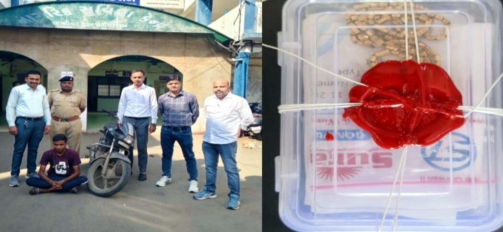 અમદાવાદથી ચેઈન સ્નેચીંગ કરવા નડિયાદ જતો ચોર પોલીસના હાથે ઝડપાયો