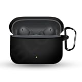 ELOR સિલિકોન કેસ કવર Oppo Enco Buds 3 Pro (2025) સાથે સુસંગત છે (ઇયરબડ્સ શામેલ નથી) (કાર્બન બ્લેક)