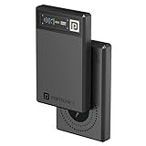 Portronics Luxcell MagClick 10k 10000 mAh 15W મેગ્નેટિક વાયરલેસ ફાસ્ટ ચાર્જિંગ પાવર બેંક પ્રીમિયમ ફિનિશ, iPhone 12 અને તેનાથી ઉપરના 22.5 વાયર્ડ આઉટપુટ સુસંગત, ટાઈપ C સ્માર્ટફોન્સ, ટેબલેટ્સ (ડાર્ક ગ્રે)