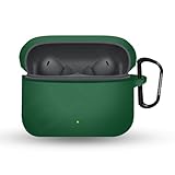 Oppo Enco Buds 3 Pro (2025) સાથે સુસંગત ELOR સિલિકોન કેસ કવર (ઇયરબડ્સ શામેલ નથી) (ઘેરો લીલો)