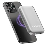 એમ્બ્રેન મેગસેફ વાયરલેસ 10000Mah ફાસ્ટ ચાર્જિંગ પાવર બેંક, મજબૂત મેગ્નેટ, iPhone 12 બેક કવર અને ઉપર માટે 22.5W આઉટપુટ, એન્ડ્રોઇડ અને અન્ય Qi સક્ષમ ઉપકરણો + મેગ્નેટિક રિંગ (એરોસિંક સ્નેપ, સિલ્વર)