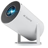 E GATE Atom 2X સ્માર્ટ એન્ડ્રોઇડ પ્રોજેક્ટર, 200 ISO, 1080p અને 4K સપોર્ટ, Netflix સાથે સ્વચાલિત અને 4D કીસ્ટોન, પ્રાઇમ, વાઇફાઇ અને BT, સ્ક્રીન મિરરિંગ, 720P નેટિવ, 1GB-8GB, વ્હાઇટ