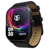 ટાઇટન ઝીલ 1.85" BT કૉલિંગ સાથે AMOLED મેટલ કેસ સ્માર્ટ વૉચ, SpO2, 100+ સ્પોર્ટ્સ મોડ્સ, ઑટો સ્પોર્ટ્સ રેકગ્નિશન, પુરુષો અને સ્ત્રીઓ માટે ફાસ્ટ ચાર્જિંગ સ્માર્ટવોચ - બ્લેક લેધર સ્ટ્રેપ (બ્લેક)