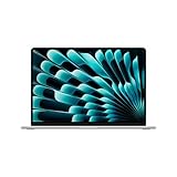 Apple 2024 MacBook Air 15″ M3 ચિપ સાથેનું લેપટોપ: 38.91 cm (15.3″) લિક્વિડ રેટિના ડિસ્પ્લે, 16GB યુનિફાઈડ મેમરી, 512GB SSD સ્ટોરેજ, બેકલિટ કીબોર્ડ, 1080p ફેસટાઇમ HD કેમેરા, ટચ આઈડી-સિલ્વર