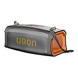 UBON 30 Watt વાયરલેસ પાર્ટી સ્પીકર (SP-85) 20 કલાક લાંબા પ્લેટાઇમ સાથે | 4000 mAh બેટરી, સરાઉન્ડ સાઉન્ડ, બહુવિધ કનેક્ટિવિટી - TF કાર્ડ, BTV5.3, Aux | પોર્ટેબલ સ્પીકર (કાળો)