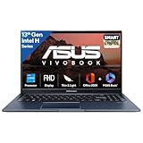ASUS Vivobook 15, Smartchoice,Intel Core i5 13મી જનરેશન 13420H,16GB RAM, 512GB SSD, FHD 15.6",Windows 11, Office Home 2024, Quiet Blue, 1.70 kg, X1502VA-BQSD, Basic36502V (1 વર્ષ)* લેપટોપ