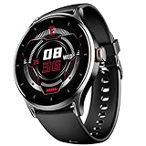 BoAt Lunar Vista w/Large 1.52" (3.8 cm) HD હંમેશા ડિસ્પ્લે પર, 550 Nits બ્રાઇટનેસ, ફંક્શનલ ક્રાઉન, 100+ સ્પોર્ટ્સ મોડ, હાર્ટ રેટ અને Sp02 મોનિટરિંગ, પુરુષો અને મહિલાઓ માટે ફિટનેસ સ્માર્ટ વૉચ (બ્લેક)