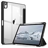 MOCA iPad (A16) 11મી જનરેશન 11 ઈંચ 2025 10મી જનરેશન કેસ 2022, આઈપેડ 10.9 ઈંચ કેસ જેમાં ક્લિયર ટ્રાન્સપરન્ટ બેક અને TPU શોકપ્રૂફ ફ્રેમ કવર (ipad 10th Gen 10.9 2022, બ્લેક)