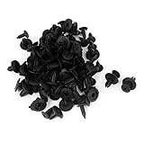 Spedy 100pcs કાર ઓટો પ્લાસ્ટિક રિવેટ્સ 6mm હોલ ડિયા ફાસ્ટનર ફેન્ડર બમ્પર પુશ પિન ક્લિપ્સ Taperapmu207