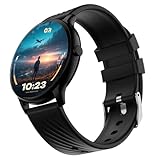 Boult GOBOULT (અગાઉ નવી લોન્ચ કરાયેલ ડાયર સ્માર્ટવોચ 1.38'' 2.5D કર્વ્ડ એચડી ડિસ્પ્લે, 500 Nits બ્રાઇટનેસ, IP67, 250+ વૉચફેસ, 120+ સ્પોર્ટ્સ મોડ્સ, AI વૉઇસ આસિસ્ટન્ટ, SpO2 મોનિટરિંગ (શુદ્ધ બ્લેક)