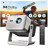 [Dolby Audio Official]  Crossbeats Lumex Vista Projector 4k Ultra HD, 1080p Native, Dust Free, Android TV, WiFi, 1200 ANSI, રૂમ માટે સ્માર્ટ મિની પ્રોજેક્ટર, પોર્ટેબલ હોમ થિયેટર સિનેમા, બિલ્ટ-ઇન એપ્સ
