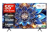 TCL 139 cm (55 ઇંચ) 4K અલ્ટ્રા HD સ્માર્ટ QLED Google TV 55C61B (કાળો)