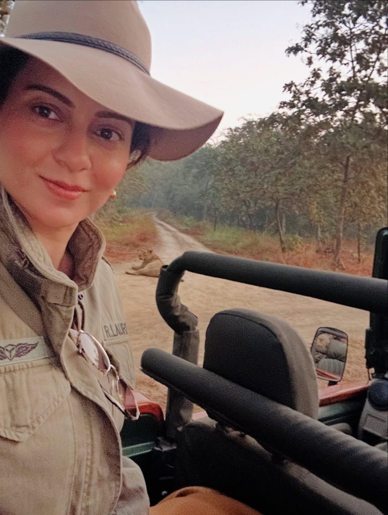 બોલિવૂડ એક્ટ્રેસ કંગના રનૌત ગીરમાં, ગુજરાત પર અભિભૂત થઈ