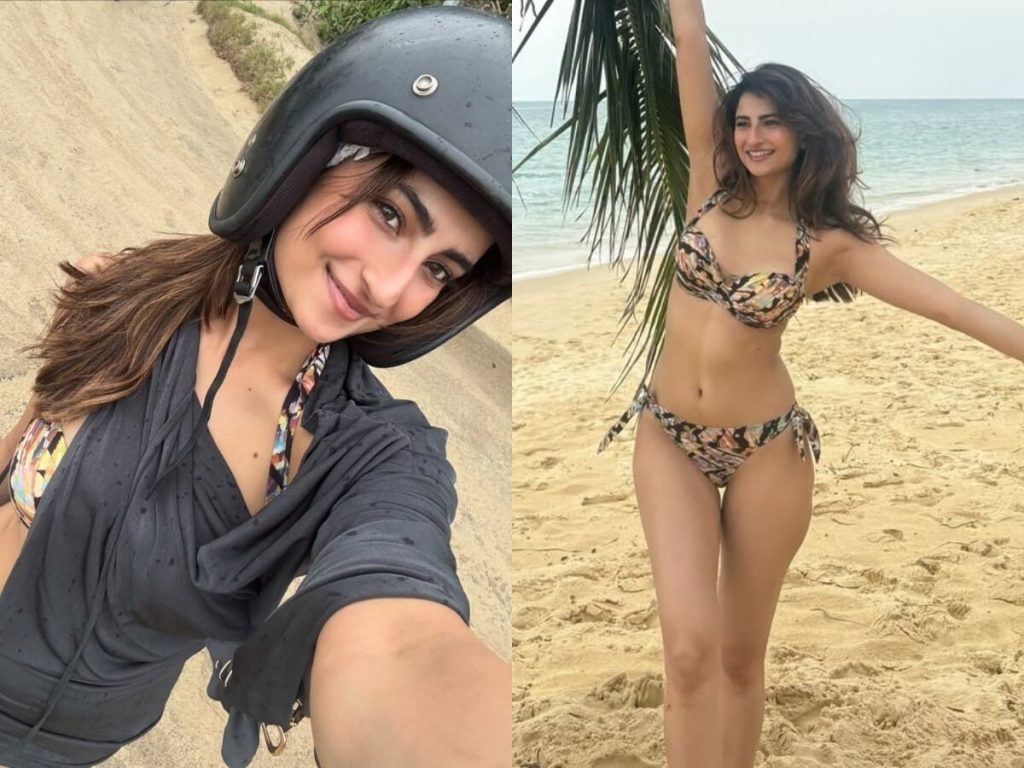 प्रिंटेड बिकिनी पहन श्वेता तिवारी की बेटी पलक ने पानी में लगाई आग, मिनटों में वायरल हुई...