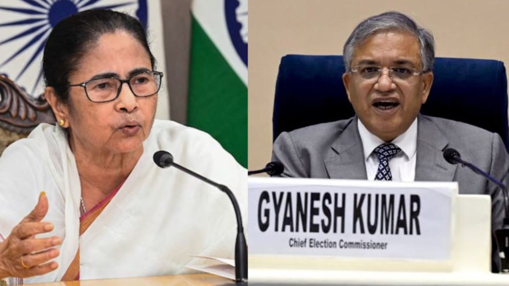 મમતા બેનર્જીએ પશ્ચિમ બંગાળમાં જારી કરવામાં આવેલા વિશેષ સઘન સંશોધન પર ગંભીર પ્રશ્નો ઉઠાવ્યા છે… पश्चिम बंगाल में जारी स्पेशल इंटेंसिव रिवीजन पर ममता बनर्जी ने गंभीर सवाल...