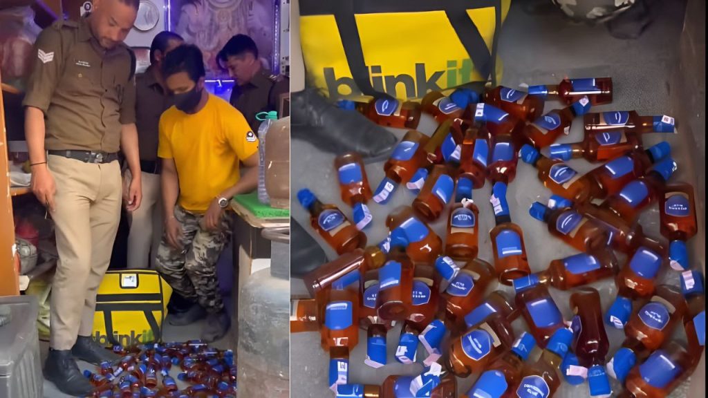 ऋषिकेश में आबकारी विभाग ने ब्लिंकिट के लोगो वाले बैग से शराब के दर्जनों...