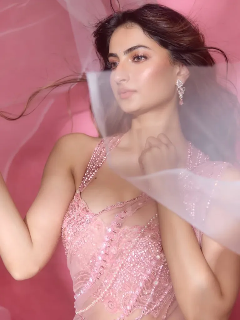 ડીપ નેકલાઇન બ્લાઉઝ, ન્યુડ લિપસ્ટિક... ચાહકો ગુલાબી સુંદરતા પલક તિવારીના દિવાના થયા, કહ્યું- બાર્બી