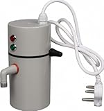 પ્રો ગેજેટ હબ ઇન્સ્ટન્ટ વોટર ટેપ હીટર, 1L પોર્ટેબલ વોટર ગીઝર, 3kW પાવર, 230V, ABS પ્લાસ્ટિક, IPX4 વોટરપ્રૂફ, LED સૂચક, ઓટો કટ-ઓફ, તાપમાન નિયંત્રણ