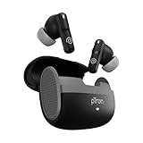 pTron Bassbuds Blaze in-ear TWS Earbuds w/ 13mm ડ્રાઇવર્સ, 50Hrs પ્લેટાઇમ, AI-ENC ક્લિયર કૉલ્સ, બ્લૂટૂથ V5.4 વાયરલેસ હેડફોન, ટચ કંટ્રોલ, વૉઇસ આસિસ્ટન્ટ, ટાઇપ C ચાર્જિંગ અને IPX5 (બ્લેક એન્ડ ગ્રે)