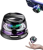 RGB લાઇટ્સ પોર્ટેબલ મિની વાયરલેસ સ્પીકર સાથે CHEENNY G200 મેગ્નેટિક બ્લૂટૂથ સ્પીકર 3D સરાઉન્ડ સાઉન્ડ વોટરપ્રૂફ પોકેટ સાઇઝ મલ્ટીફંક્શનલ 2 ઇન 1 ફોન સ્ટેન્ડ અને આઇફોન, એન્ડ્રોઇડ માટે સ્પીકર