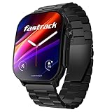 Fastrack Astor FS2 Pro 1.96" સુપર AMOLED સ્માર્ટ વોચ, 1000 Nits બ્રાઇટનેસ સાથે મેટલ બોડી, SpO2, BP અને સ્લીપ મોનિટર, BT કૉલિંગ, 100+ સ્પોર્ટ્સ મોડ્સ - પુરુષો અને સ્ત્રીઓ માટે સ્માર્ટવોચ (બ્લેક)