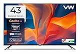 VW 109 cm (43 inch) Linux Frameless Series Full HD Smart LED TV VW43C3