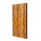 શોષણ અને પ્રસાર માટે ટિમ્બર એકોસ્ટિક્સ® એબફ્યુઝર સિરીઝ પેનલ | પ્રતિબિંબ ઘટાડે છે અને અવાજની સ્પષ્ટતા વધારે છે | સ્ટુડિયો, હોમ થિયેટર અને વોકલ બૂથ માટે આદર્શ (રેઝોનન્સ, 2' x 4' x 3",