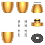 ઓડિયોક્રાસ્ટ 4X HiFi સ્પીકર સ્ટેન્ડ ફીટ સ્પાઇક પેડ્સ સ્પીકર વાઇબ્રેશન ડેમ્પર 30x33mm એલ્યુમિનિયમ રેઝોનન્સ ઘટાડે શોક શોષક ફ્લોર પ્રોટેક્ટર ઓડિયો સ્પીકર એમ્પ ટર્નટેબલ માટે