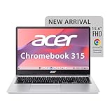 Acer Chromebook, Intel Celeron N4500, 8GB RAM, 128GB eMMC, ફુલ HD LED બેકલીટ TFT LCD 15.6"/39.6 cm, Chrome OS, સિલ્વર, 1.6 KG, CB315-4H, Intel Graphics, WiFi 6 લેપટોપ