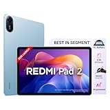 Redmi Pad 2, WiFi એક્ટિવ પેન સપોર્ટ, 27.94Cm(11") મોડલ, 2.5K શાર્પ એન્ડ ક્લિયર ડિસ્પ્લે, 4GB, 128GB, આખો દિવસ અને વધુ 9000Mah બેટરી, AI-સક્ષમ, Dolby Atmos, Hyperos 2, Sky Blue