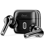 boAt Airdopes 141 Pro Buds, 13mm ડ્રાઇવર્સ, મેટાલિક ફિનિશ, 60HRS બેટરી, 4Mics ENx, ફાસ્ટ ચાર્જ, IPX5, v5.3 બ્લૂટૂથ TWS ઇયર ઇયરબડ્સમાં માઇક સાથે વાયરલેસ ઇયરફોન (ઓબ્સિડીયન બ્લેક)