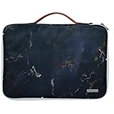 iPad 10.2/iPad 10.9/Pro 11/iPad 9.7/Lenovo Tab/Oppo Pad Air/Realme Pad X/Xiaomi pad 5/Redmi Pad Tablet માટે પ્રોબસ બ્લેક ગોલ્ડ માર્બલ પ્રિન્ટેડ કેનવાસ ટેબ્લેટ સ્લીવ કેસ કવર 11.5 ઇંચ સુધી