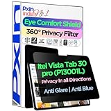 Itel Vista Tab 30 pro (P13001L) સાથે સુસંગત PxIn ટેબ્લેટ પ્રાઇવસી ગાર્ડ | ગોપનીયતા સ્ક્રીન પ્રોટેક્ટર | વિરોધી ઝગઝગાટ | એન્ટી સ્પાય સ્ક્રીન | વાદળી પ્રકાશ 360 ડિગ્રી ગોપનીયતા સ્ક્રીન ઘટાડે છે | આંખનું રક્ષણ