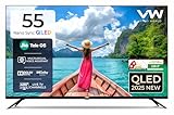 VW 140 cm (55 inch) Nano Sync Series 4K Ultra HD Smart JioTele OS QLED TV VW55JQ1 (બ્લેક)