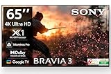 Sony BRAVIA 3 સિરીઝ 164 cm (65 inch) 4K અલ્ટ્રા HD AI સ્માર્ટ LED Google TV K-65S30B (બ્લેક)