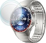 TELTREK 9H હાર્ડનેસ ફાઇબર ટેમ્પર્ડ ગ્લાસ સ્ક્રીન પ્રોટેક્ટર Huawei Watch GT 6 Pro 46mm સાથે સુસંગત, ફ્લેક્સિબલ સ્ક્રીન ગાર્ડ (3નું પેક)